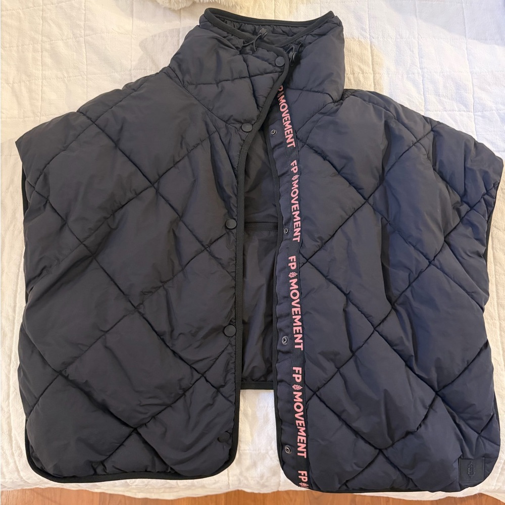 Free People Movement Black Puffer Vest